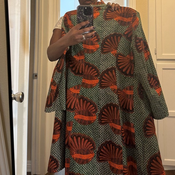 ANKARA AFRICAN PRINT PEACOAT - colorful addition to your wardrobe 🧥 - Picture 4 of 5